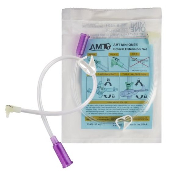 AMT | Other | Amt Mini One Enteral Extension Set 2 Right Angle With